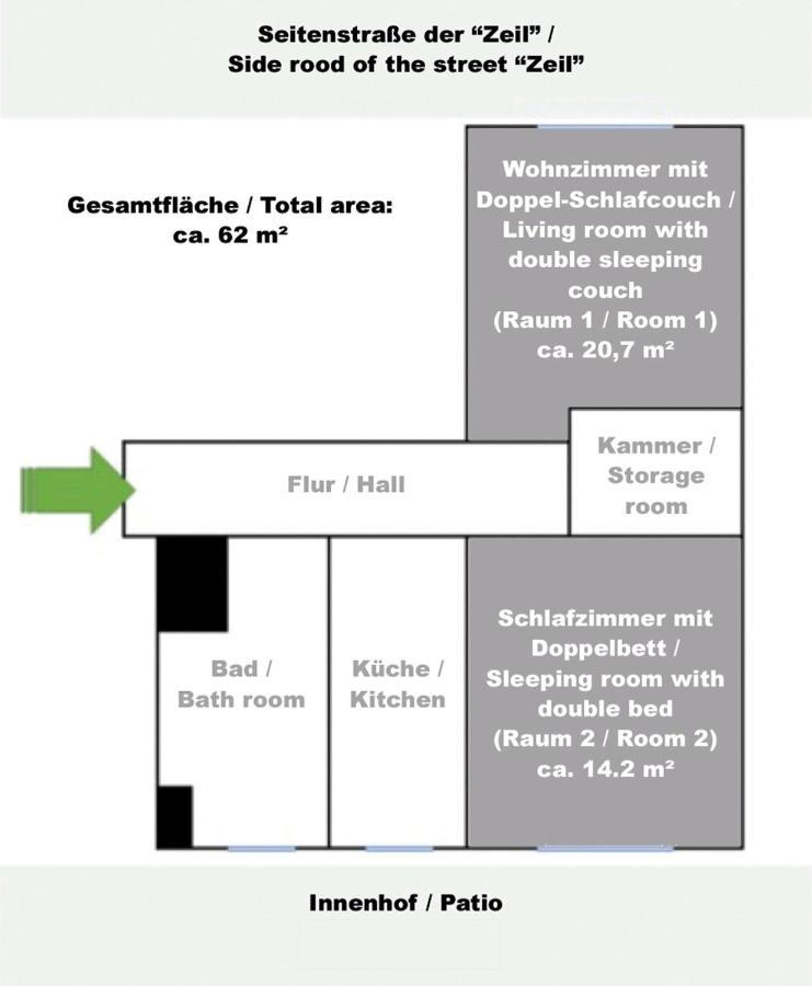 Apartment Im Zentrum 프랑크푸르트 외부 사진